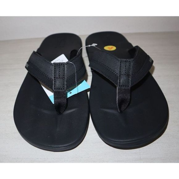 Reef RF0A2YFXBLA Men's Sz 9 Women's Sz 10.5 Black A2yfx Contoured Cushion Sandal - Picture 1 of 6